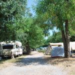Standplaatsen van de camping