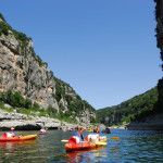 Kano en kayak in de Gorges van de Ardèche