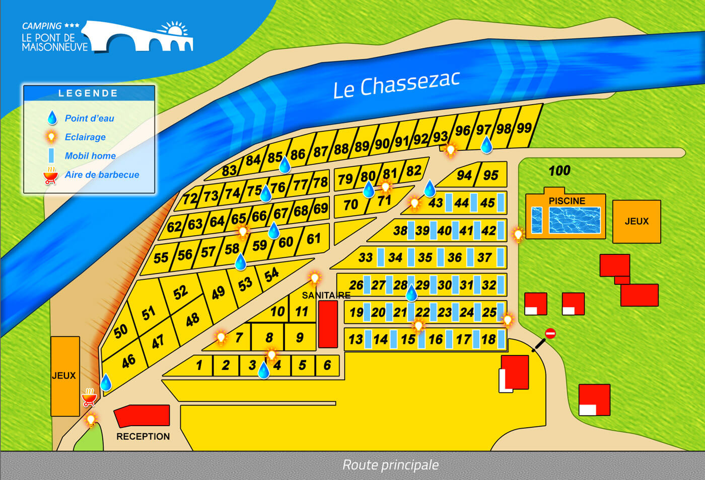 Plan du camping