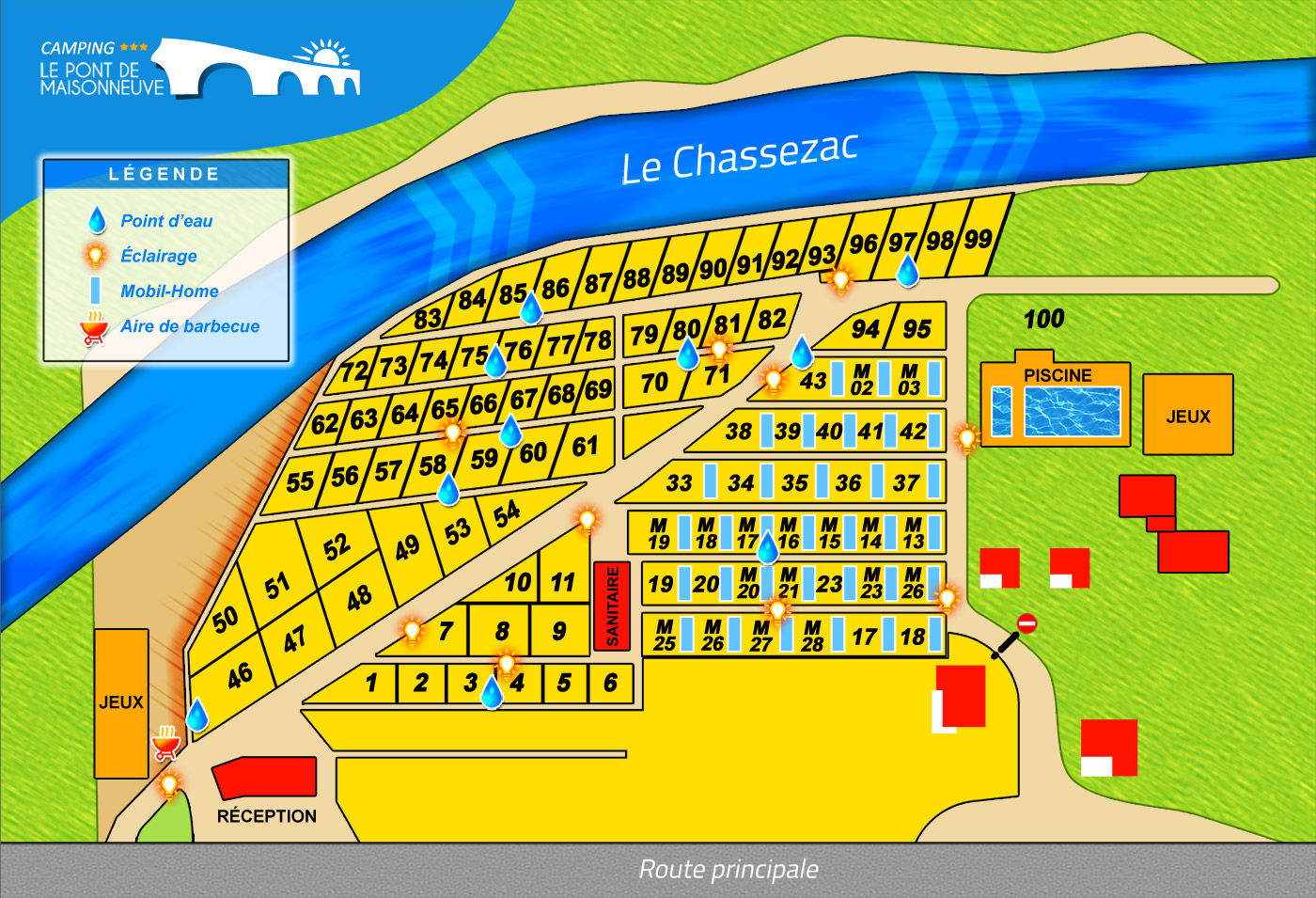 Plan du camping